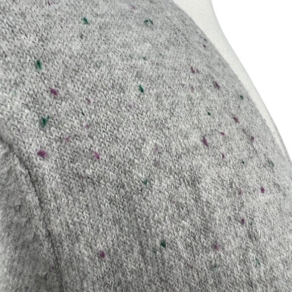 Verve Ami Striped Open Front Cardigan Gray Light Gray Size Large - Picture 9 of 13